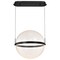 Nuvo Arvada, 20 Inch LED Pendant, Matte Black, Silk Screened Acrylic Lens 62/2034 - alternate 7